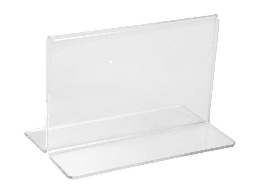 Bottom Loading Sign Holders | Clear Acrylic - Eddie's Hang-Up Display Ltd.