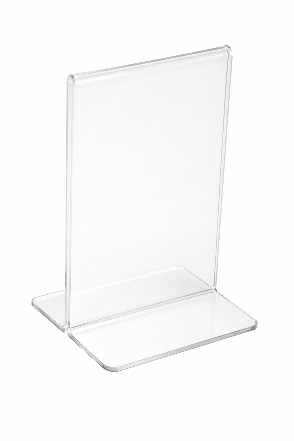 Bottom Loading Sign Holders | Clear Acrylic - Eddie's Hang-Up Display Ltd.