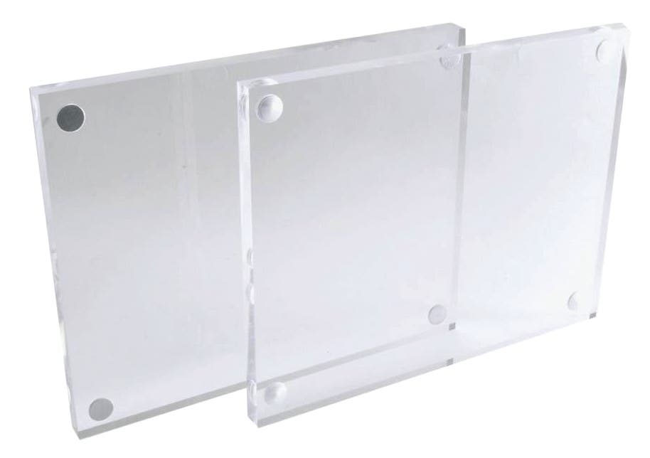 Deluxe Acrylic Two Panel Sign Holders - Eddie's Hang-Up Display Ltd.