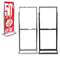 Double Decker Frame Floor Standing Sign Holders | 22" x 28" - Eddie's Hang-Up Display Ltd.