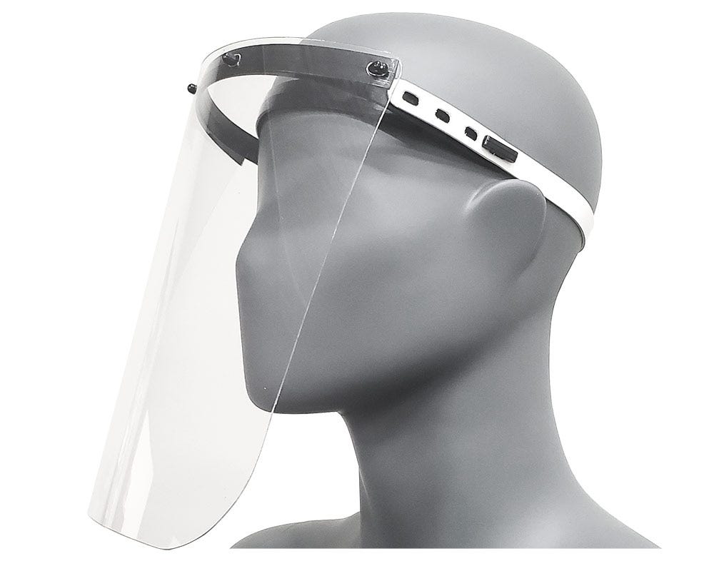 Face Shields | Reusable | 25 Per Box - Eddie's Hang-Up Display Ltd.