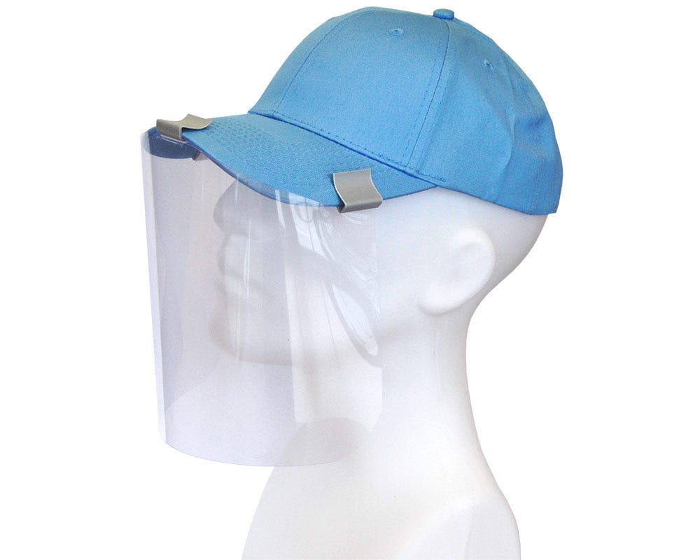 Face Shields | For Ball Caps | 3 Per Kit - Eddie's Hang-Up Display Ltd.