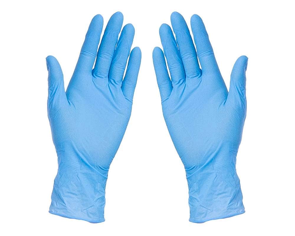 Disposable Nitrile Examination Gloves | S,M - Eddie's Hang-Up Display Ltd.