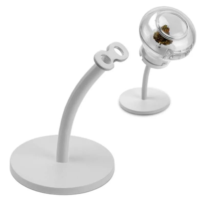 White Metal Stands for Aroma Orb™ - Eddie's Hang-Up Display Ltd.