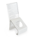 Angled Stand For Aroma Orb™ | White Acrylic | Optional Sign Holder - Eddie's Hang-Up Display Ltd.