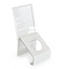 Angled Stand For Aroma Orb™ | White Acrylic | Optional Sign Holder - Eddie's Hang-Up Display Ltd.