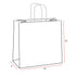 50% Recycled Paper Shopper Bags | Kraft White | Twisted Paper Handles - Eddie's Hang-Up Display Ltd.