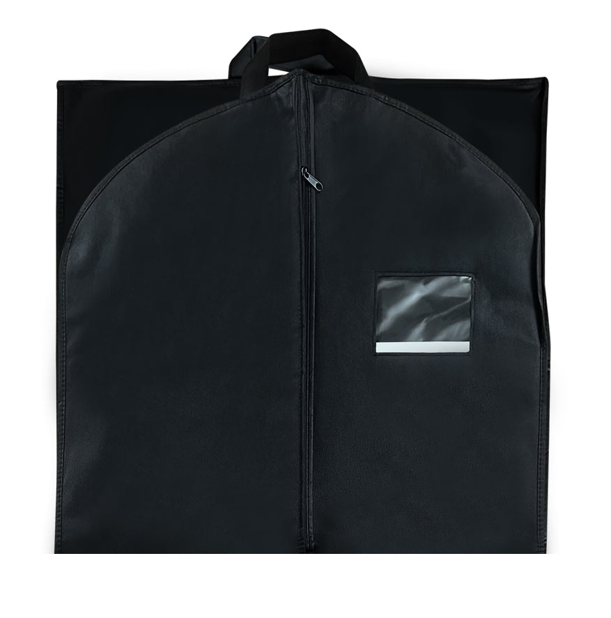 Folded non-woven garment bag