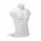 White mannequin torso on a white background