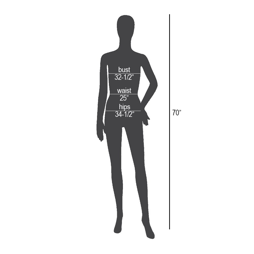 Abstract Female Mannequin With Bent Arm & Pointed Toe - Eddie's Hang-Up Display Ltd.