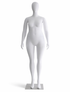 Plus Size Mannequin | Abstract Female | Gloss White - Eddie's Hang-Up Display Ltd.