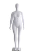 Mannequin grande taille | Femme abstraite | Blanc brillant