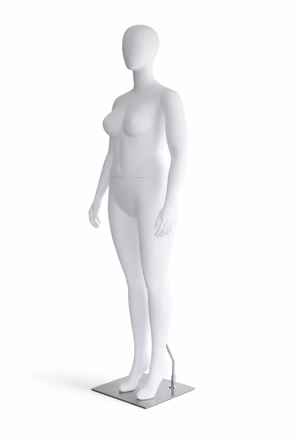 Plus Size Mannequin | Abstract Female | Gloss White - Eddie's Hang-Up Display Ltd.