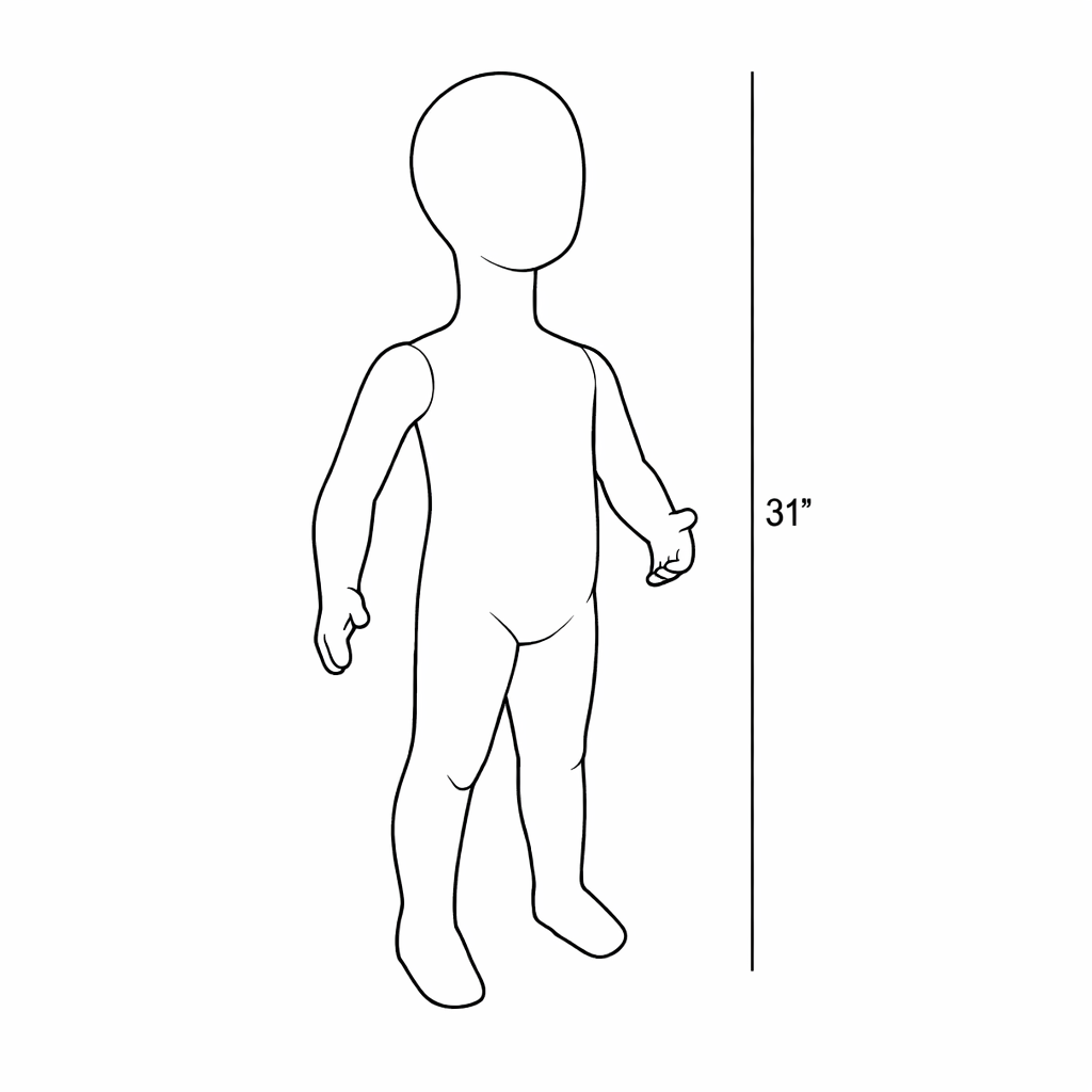 Child Mannequin | 18 - 24 Months - Eddie's Hang-Up Display Ltd.