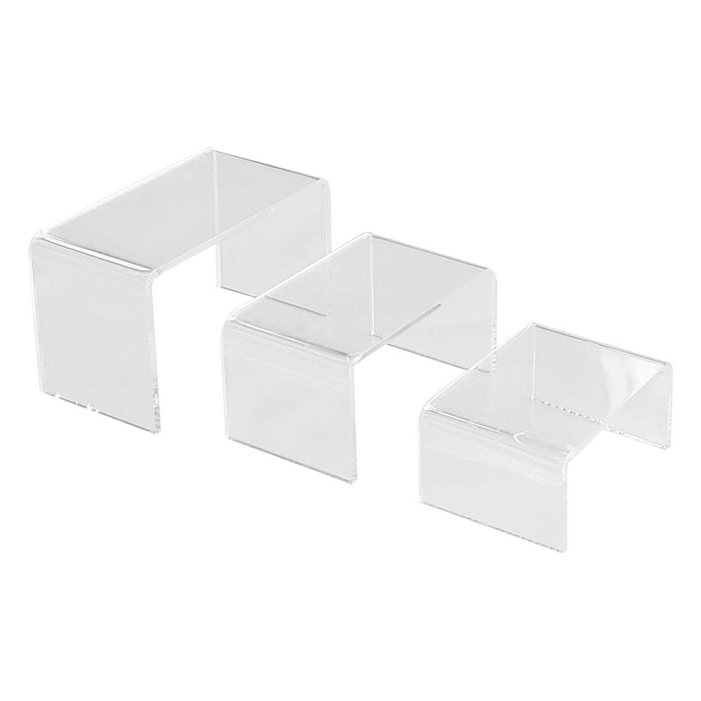 Small Rectangular Clear Acrylic Riser Set