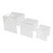 Small clear three piece acrylic riser set
