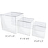 Large Square Risers | Set of 3 | Clear Acrylic - Eddie's Hang-Up Display Ltd.