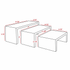 Wood Display Risers | Set of 3 | Rectangular | Medium - Eddie's Hang-Up Display Ltd.