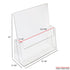 Brochure & Pamphlet Holder | Countertop | 9" Wide Material| Clear