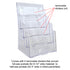 Brochure & Pamphlet Holder | Multi-Compartment | 8.5" or 4.25" Wide Material
