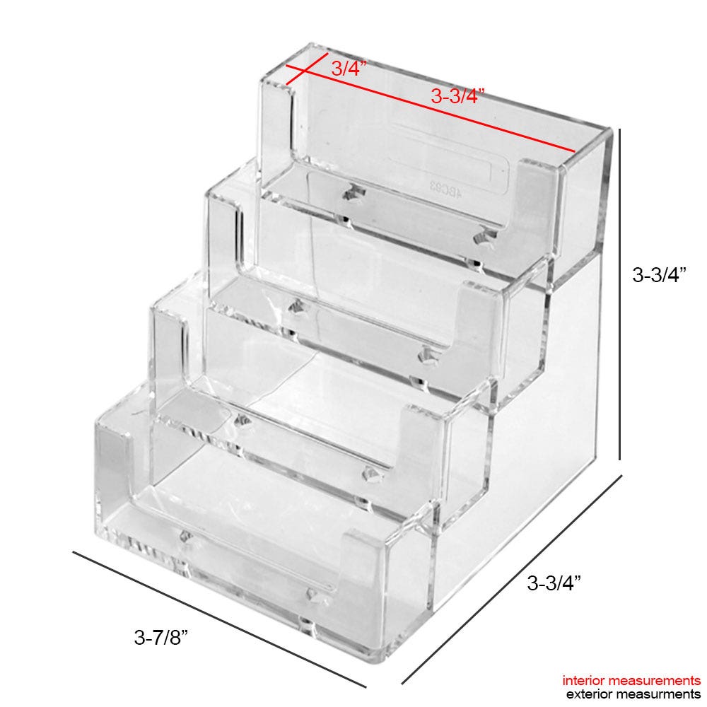 4BC 4 Bay Business Card Holder - Eddie's Hang-Up Display Ltd.