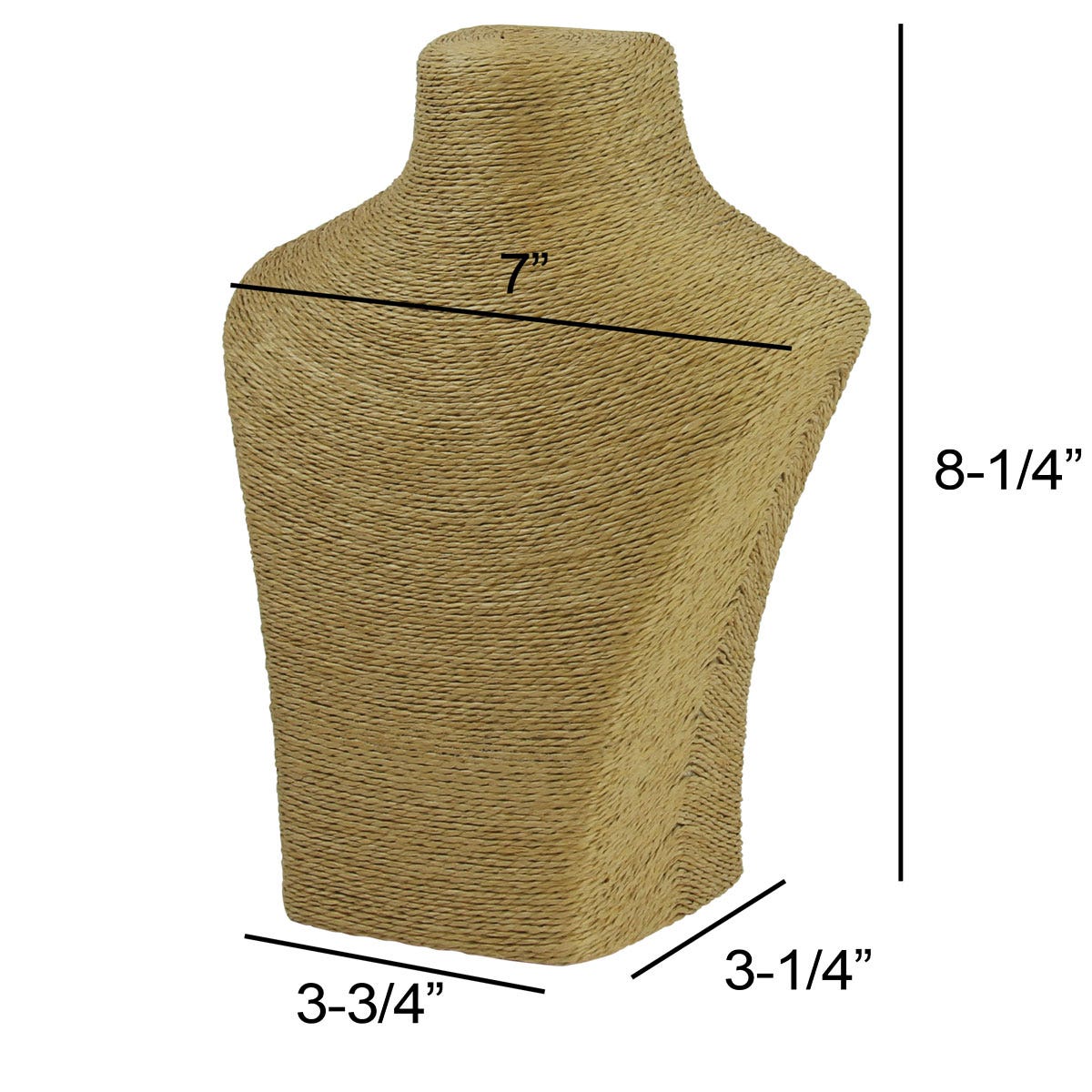Paper Twine Bust Form - Eddie's Hang-Up Display Ltd.