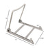 Display Easel with Clear Base & White Support - Eddie's Hang-Up Display Ltd.