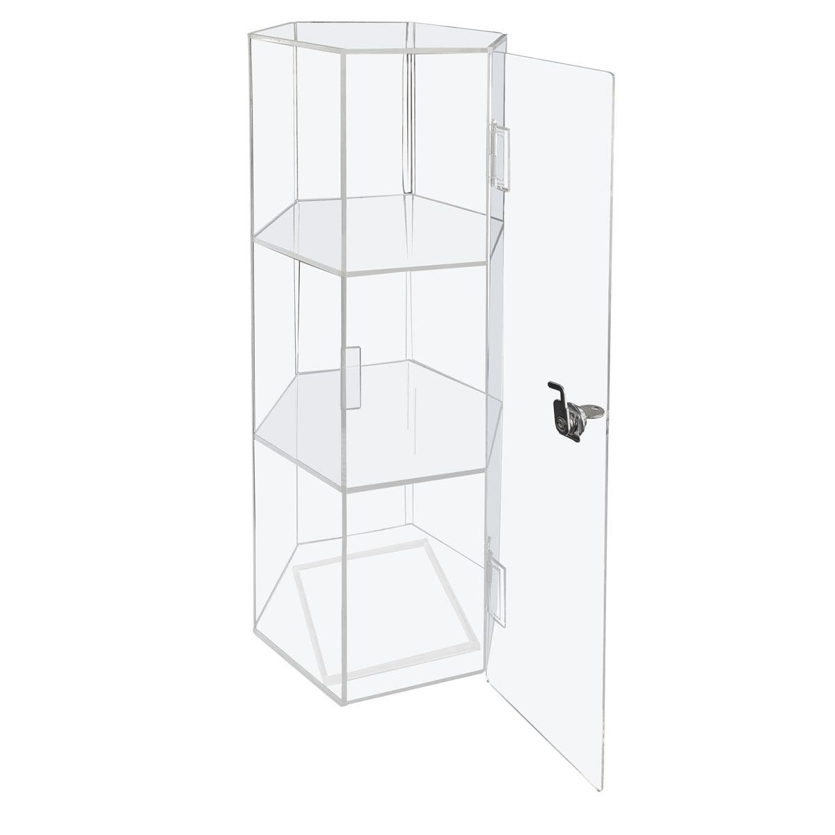 Locking Acrylic Countertop Showcase 18-3/4" x 8-1/2"