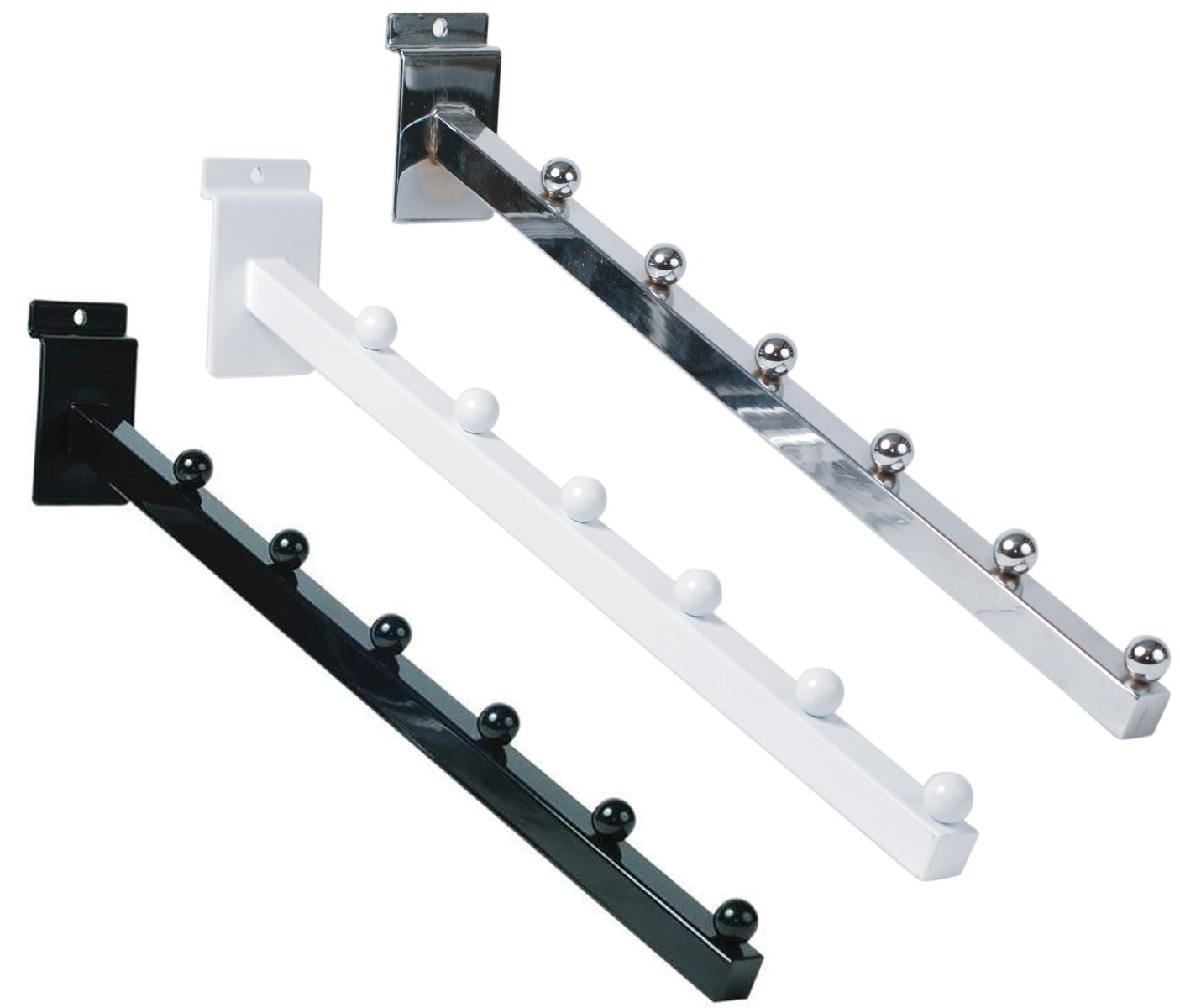 Slatwall 6 Ball Waterfall | Square - Eddie's Hang-Up Display Ltd.