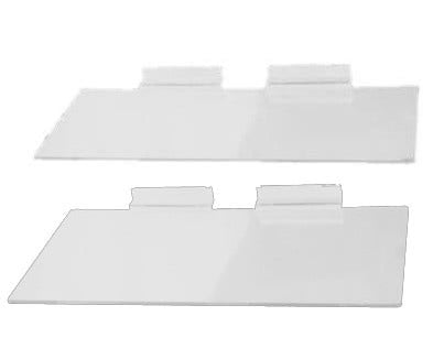 Flat Shelf for Slatwall | Clear