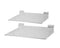 Braced Shelf For Slatwall | Clear Acrylic - Eddie's Hang-Up Display Ltd.