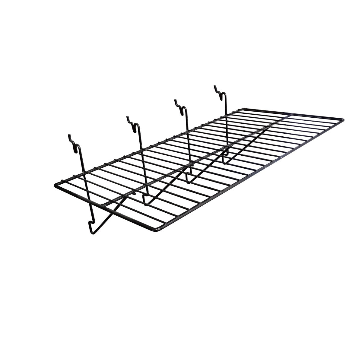 Slatwall & Grid Flat Wire Shelf - 12" x 24"