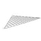 Triangular Grid Shelf | Chrome - Eddie's Hang-Up Display Ltd.
