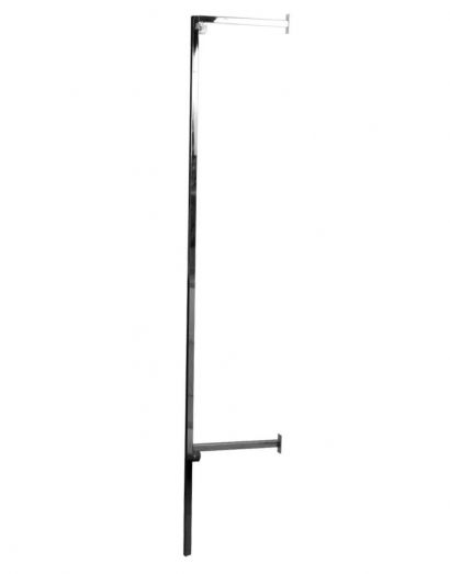 Slotted Standard Outrigger | 1" | Square Tubing | Chrome - Eddie's Hang-Up Display Ltd.