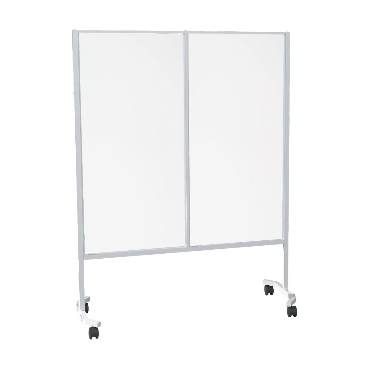 Mobile Barriers for Physical Distancing | White Semi-Gloss - Eddie's Hang-Up Display Ltd.