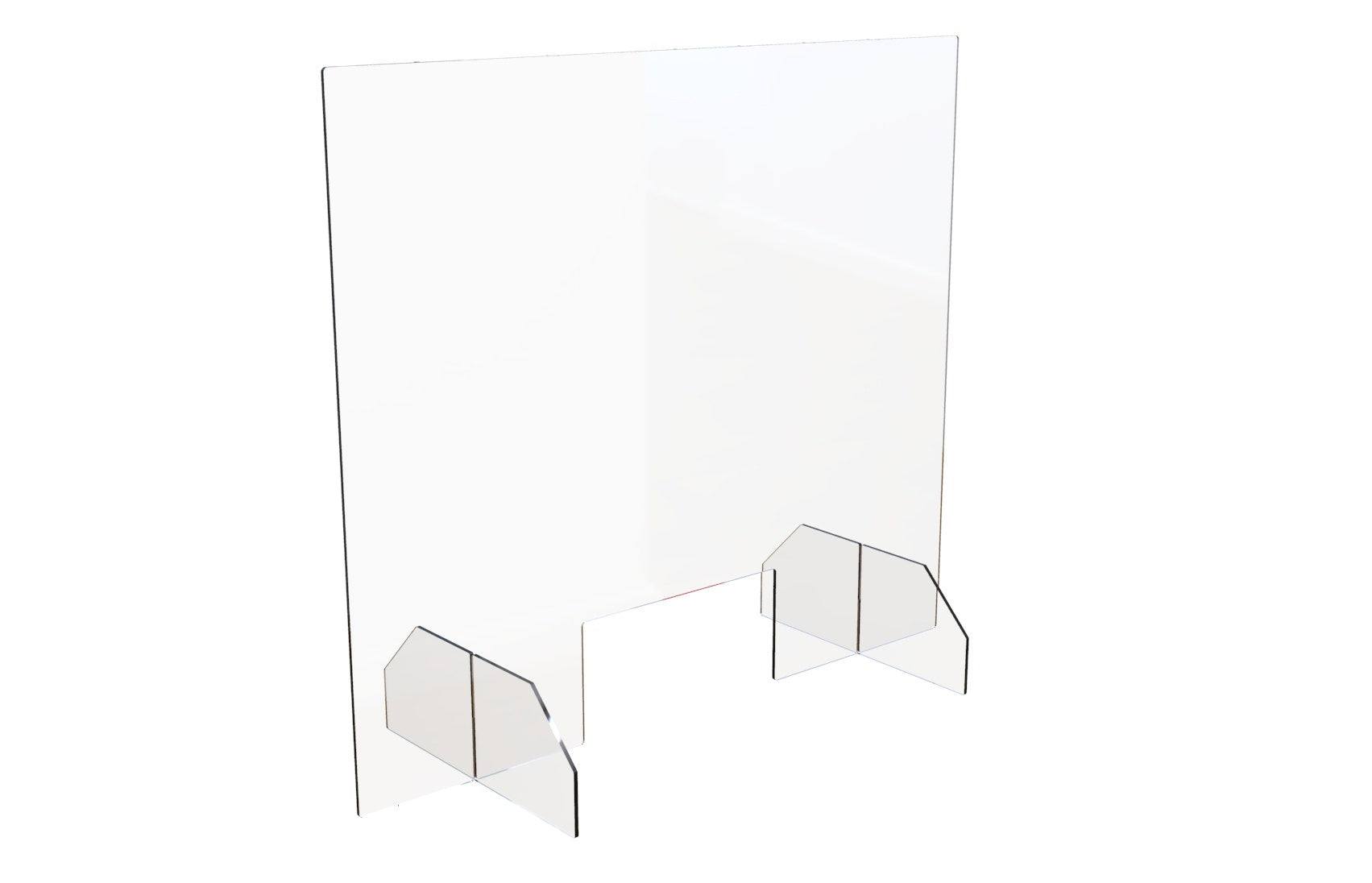 Cashier Shield | 36"W x 31.5"H | Single Panel - Eddie's Hang-Up Display Ltd.