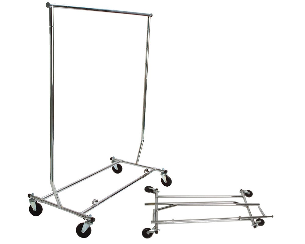 Single Bar Collapsible Salesman's Rack | Clothing Rack - Eddie's Hang-Up Display Ltd.