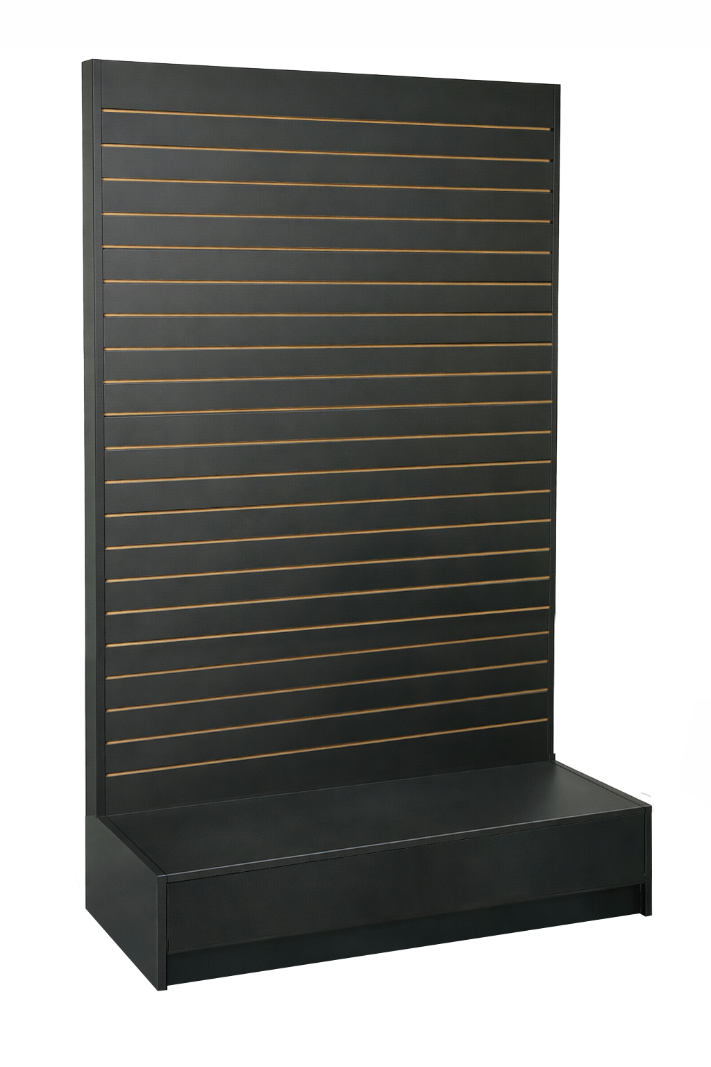 Slatwall Wall Gondolas with Display Platform - Eddie's Hang-Up Display Ltd.