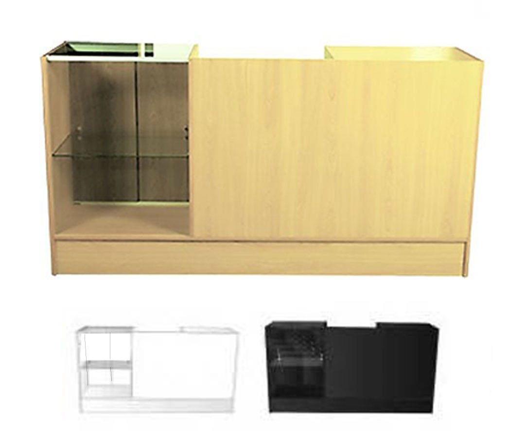 Retail Counter & Display Case Combo | 72” - Eddie's Hang-Up Display Ltd.