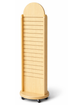 maple laminate display spinner on a white background