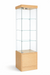 Glass Display Case Tower | Single Wide | LED Lights - Eddie's Hang-Up Display Ltd.