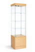 Glass Display Case Tower | Single Wide | LED Lights - Eddie's Hang-Up Display Ltd.