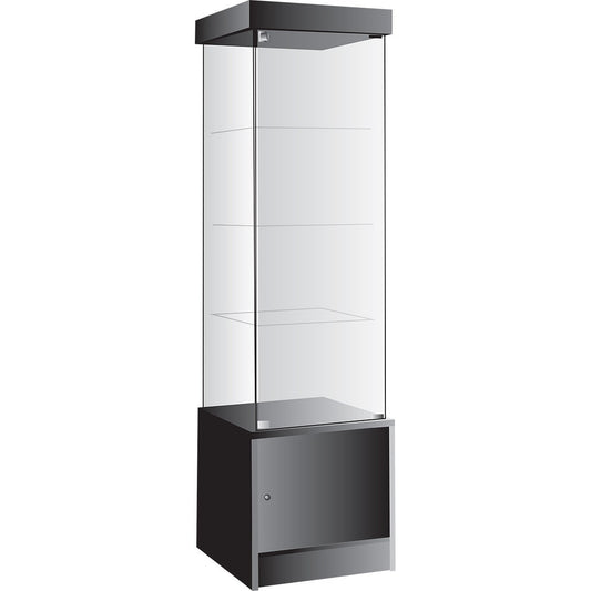 Glass Display Case Tower | Single Wide | LED Lights | Eddie's Hang-Up ...