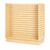 Maple laminate slatwall display on a white background