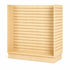 Maple laminate slatwall display on a white background