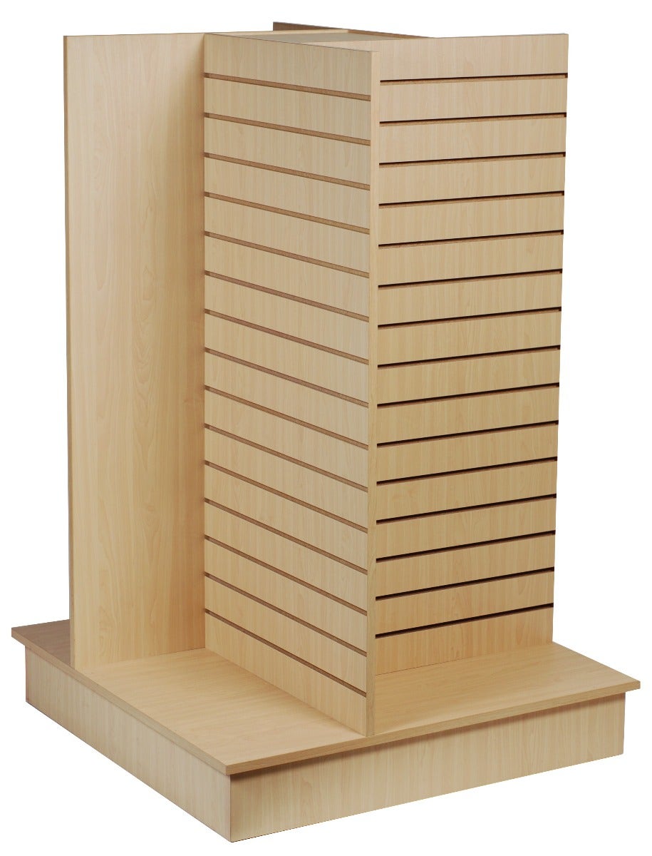 Four Way Slatwall Merchandiser Display Stand - Eddie's Hang-Up Display Ltd.
