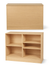 Maple  cashwrap with multiple shelves on a white background