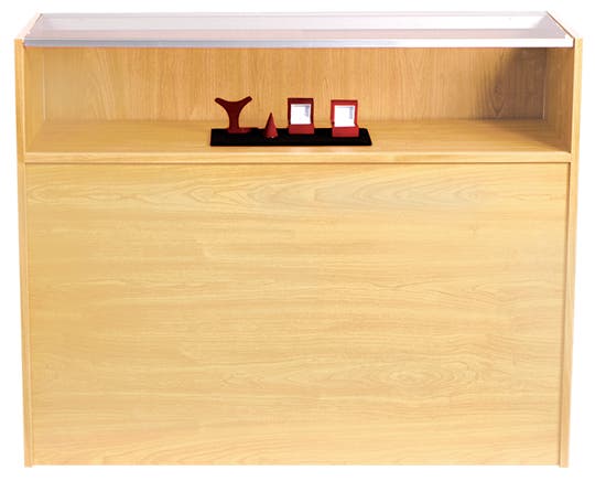 Retail Counter & Glass Display Case Combo | 48” - Eddie's Hang-Up Display Ltd.