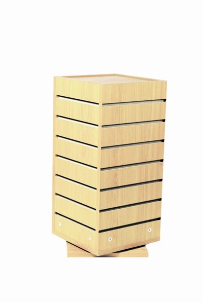 Countertop Rotating Slatwall Towers - Eddie's Hang-Up Display Ltd.