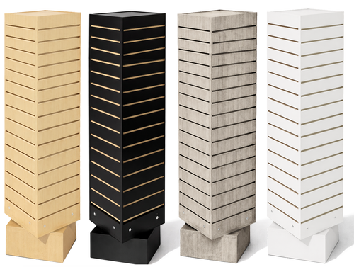 Rotating Slatwall Towers - Eddie's Hang-Up Display Ltd.